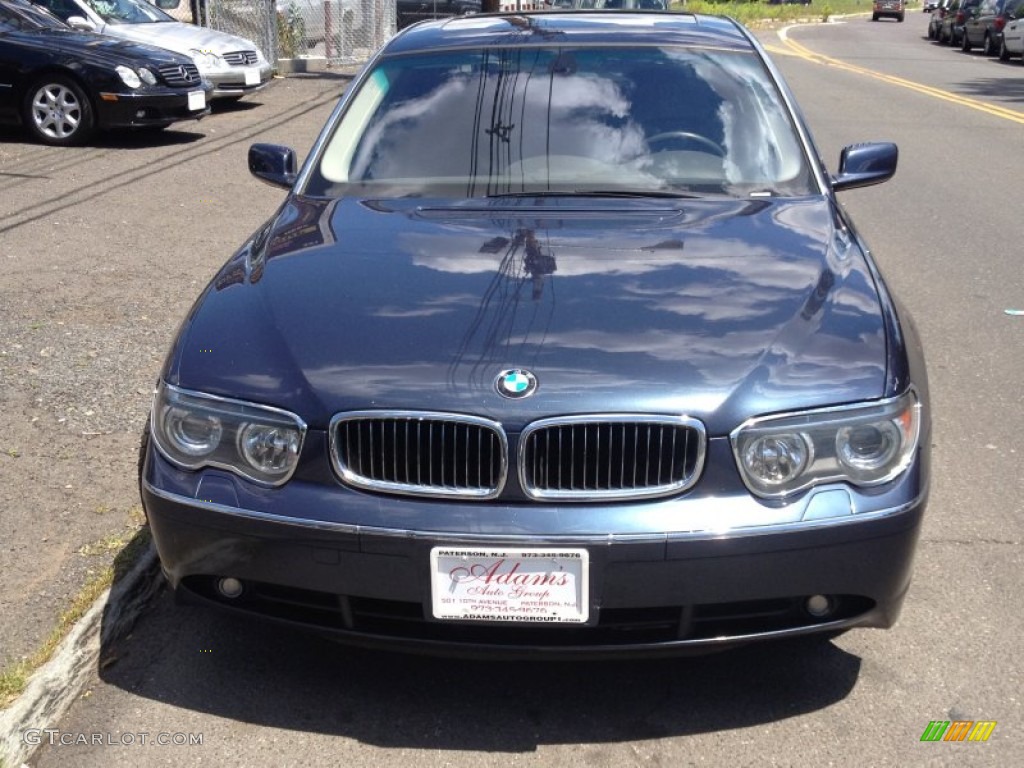 2003 7 Series 745Li Sedan - Toledo Blue Metallic / Basalt Grey/Flannel Grey photo #2