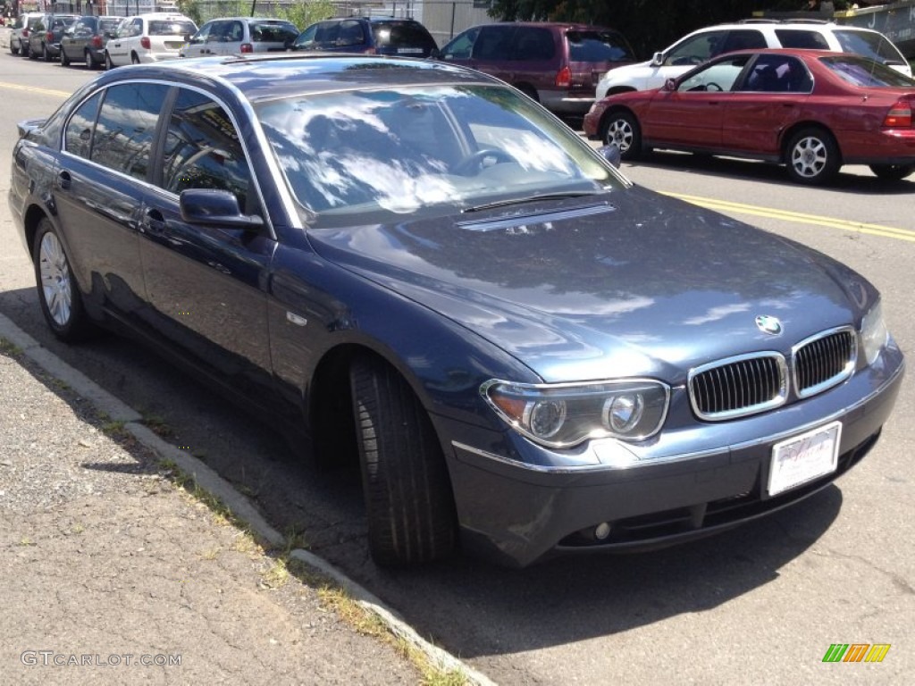 2003 7 Series 745Li Sedan - Toledo Blue Metallic / Basalt Grey/Flannel Grey photo #3