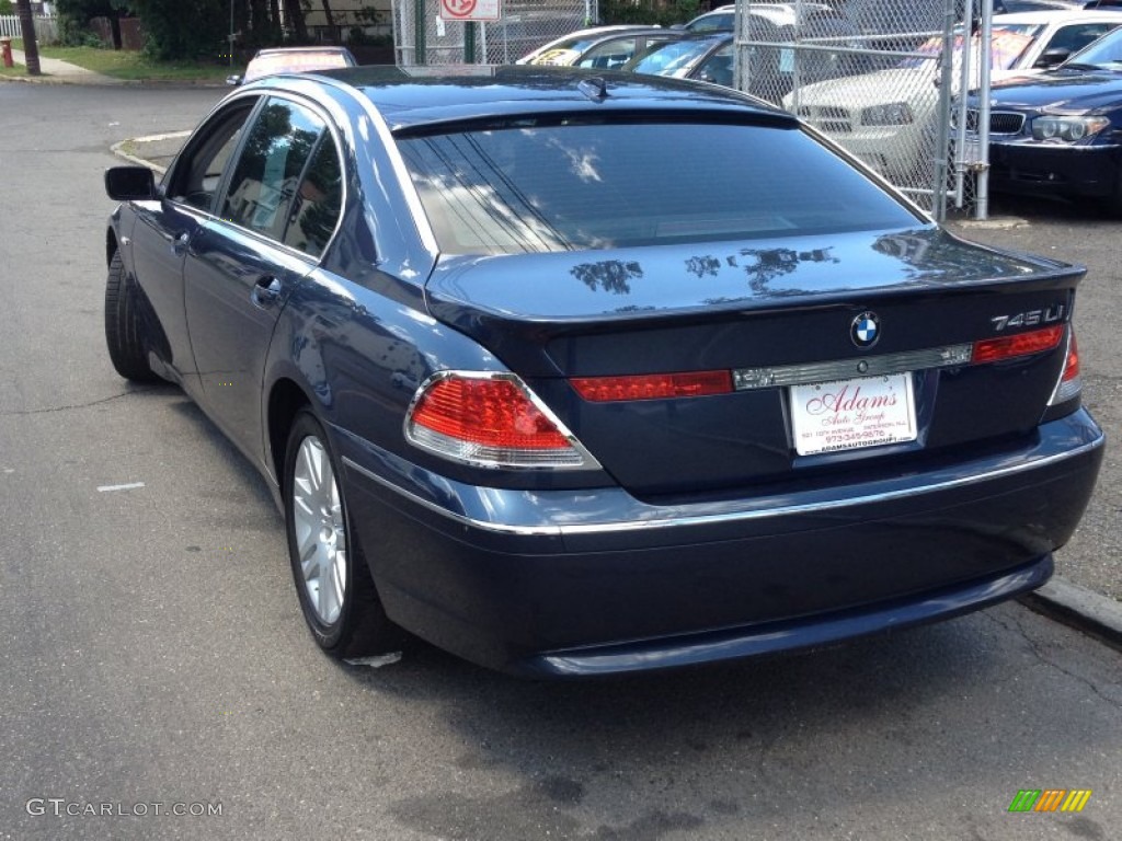 2003 7 Series 745Li Sedan - Toledo Blue Metallic / Basalt Grey/Flannel Grey photo #6