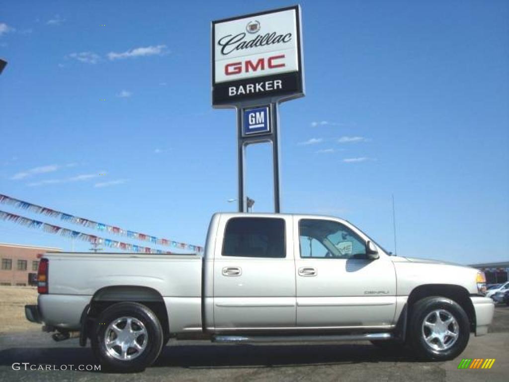 2006 Sierra 1500 Denali Crew Cab 4WD - Silver Birch Metallic / Stone Gray leather photo #1