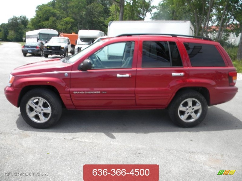 2004 Grand Cherokee Limited 4x4 - Inferno Red Pearl / Dark Slate Gray photo #1