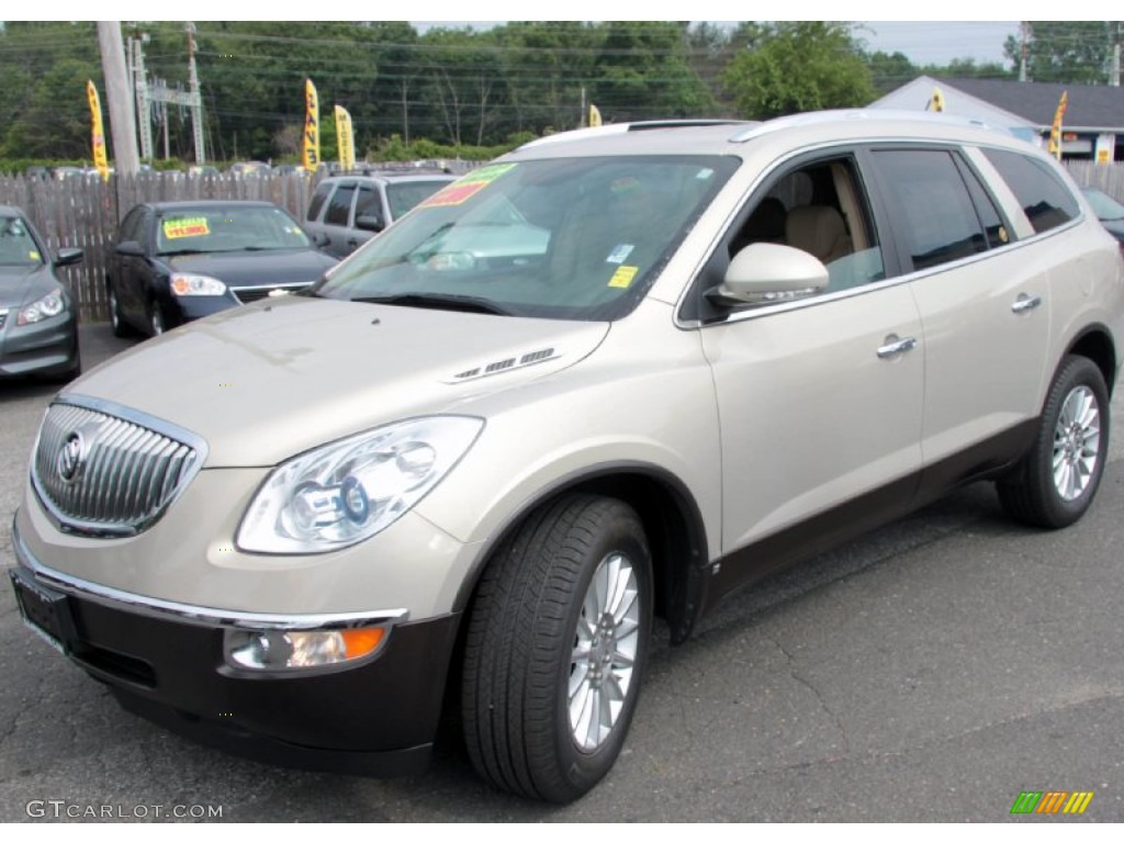 2008 Enclave CXL AWD - Gold Mist Metallic / Cashmere/Cocoa photo #2