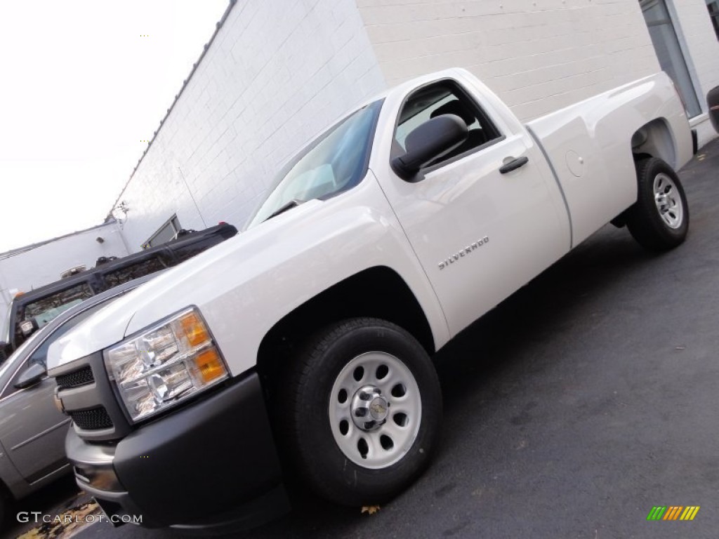 2012 Silverado 1500 Work Truck Regular Cab - Summit White / Dark Titanium photo #1