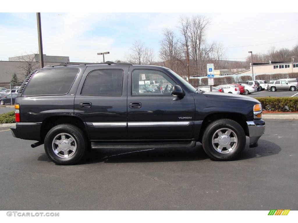 2006 Yukon SLT 4x4 - Carbon Metallic / Neutral/Shale photo #4