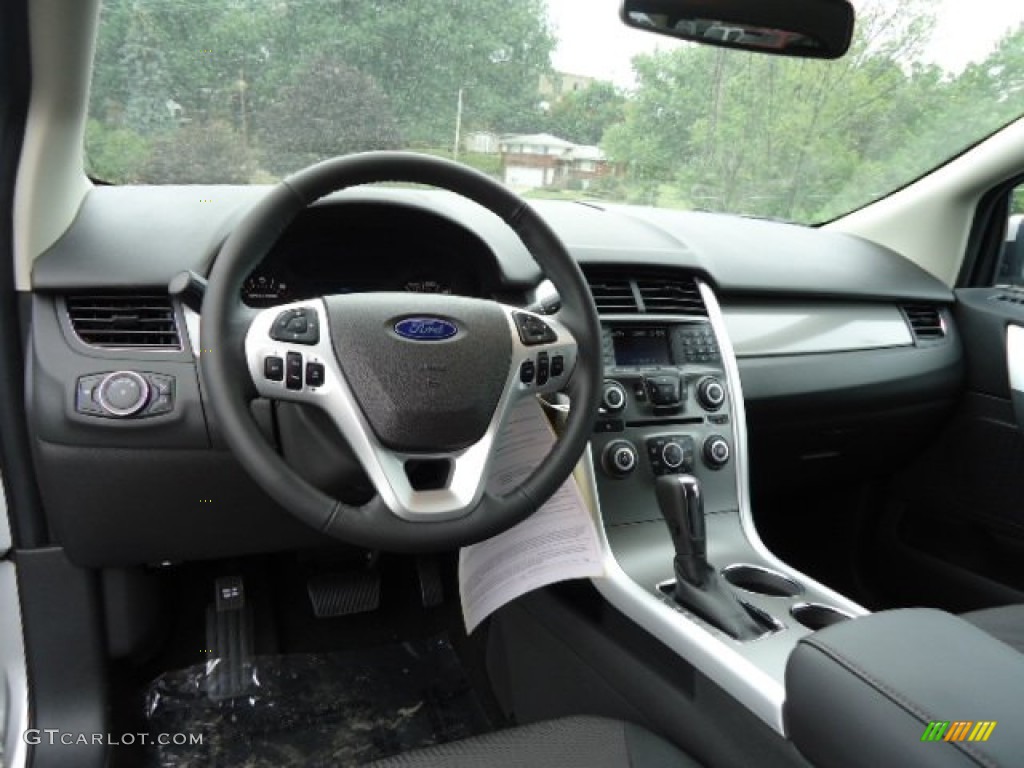 2013 Ford Edge SEL EcoBoost Charcoal Black Dashboard Photo #67095334