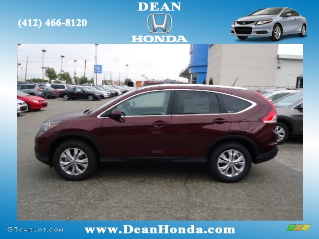 2012 CR-V EX-L 4WD - Basque Red Pearl II / Gray photo #1