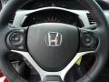 Black 2012 Honda Civic Si Coupe Steering Wheel