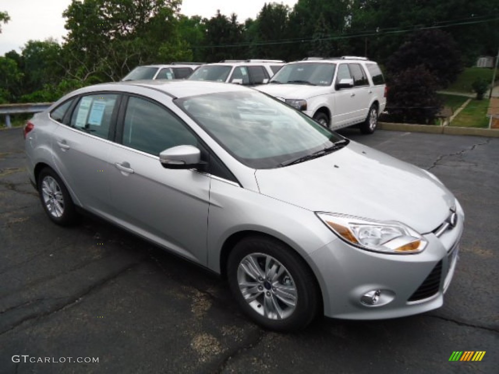 2012 Focus SEL Sedan - Ingot Silver Metallic / Charcoal Black photo #1