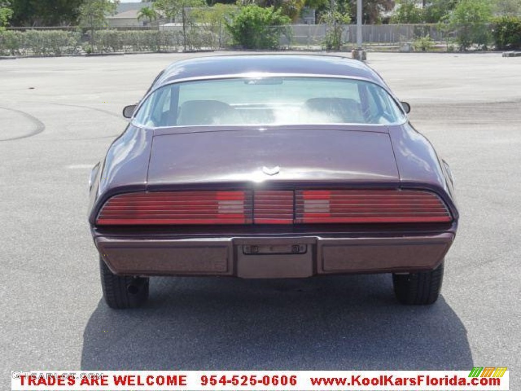 1980 Firebird Esprit - Montreux Maroon / Oyster/Carmine photo #4