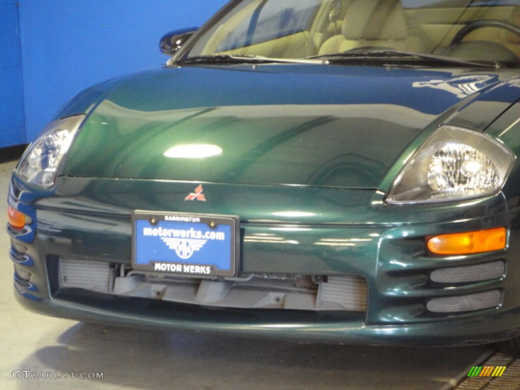 2001 Eclipse GS Coupe - Sherwood Green Pearl / Beige photo #4