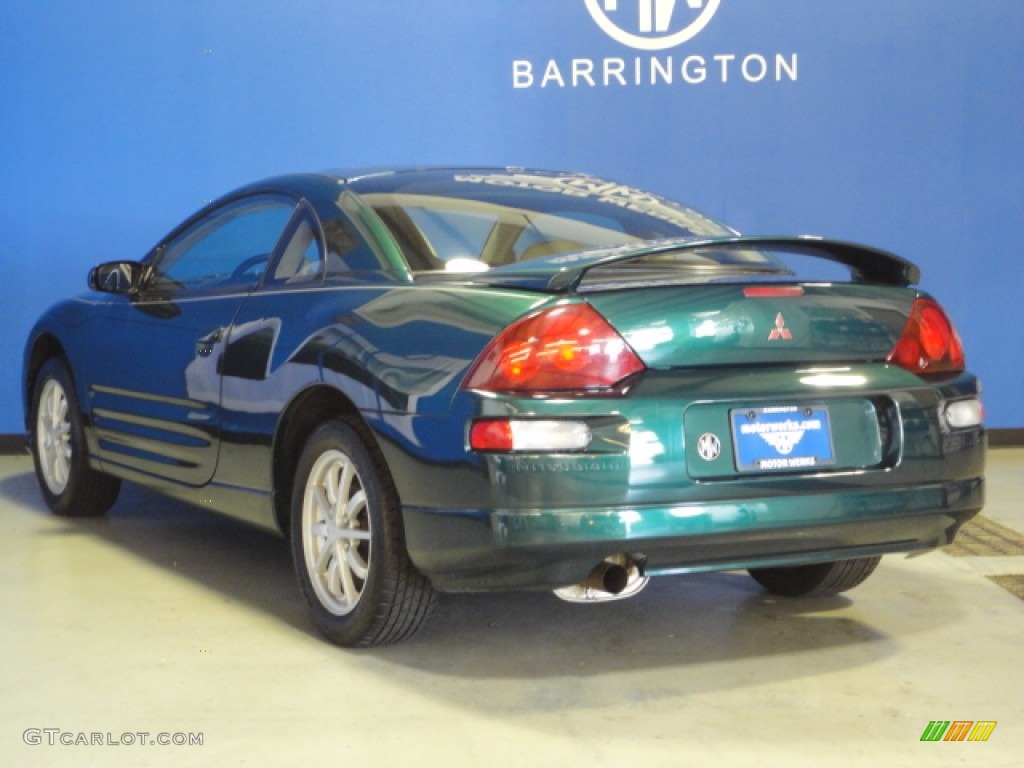 2001 Eclipse GS Coupe - Sherwood Green Pearl / Beige photo #6