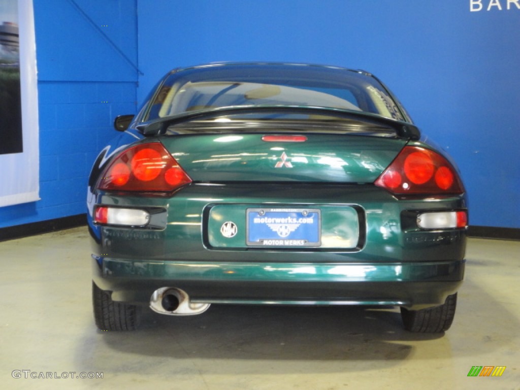 2001 Eclipse GS Coupe - Sherwood Green Pearl / Beige photo #7