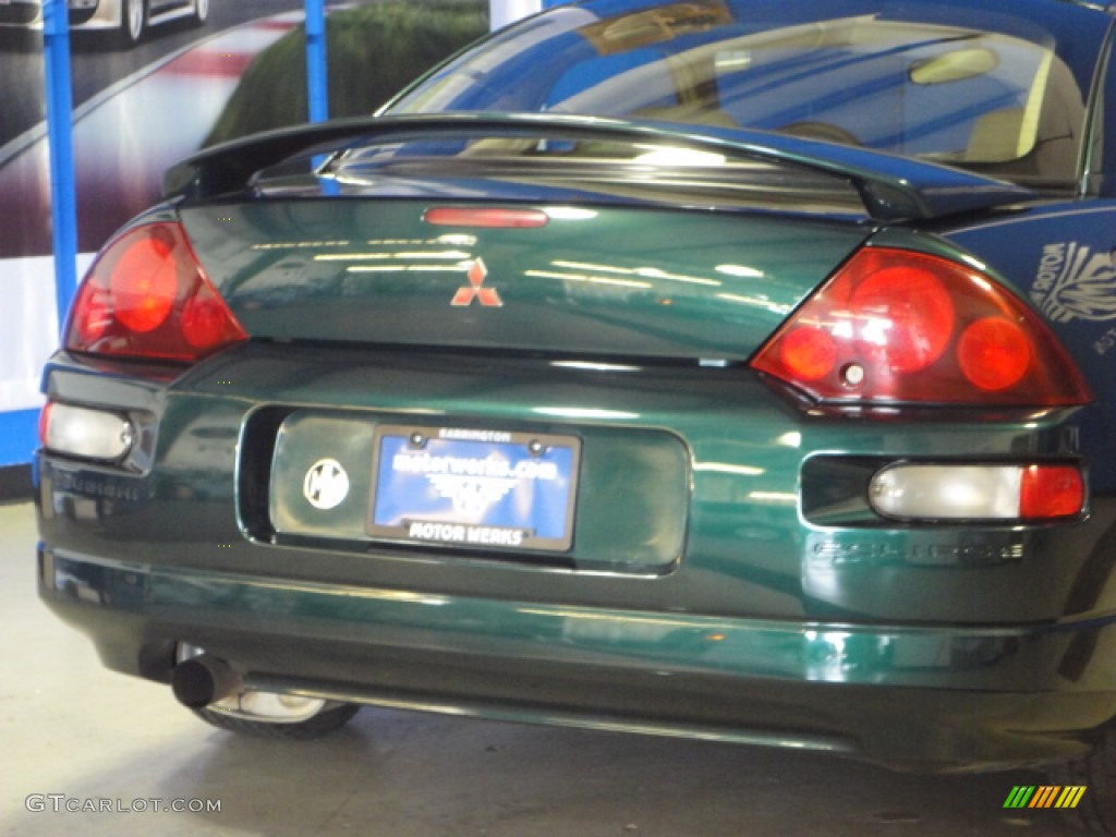 2001 Eclipse GS Coupe - Sherwood Green Pearl / Beige photo #8