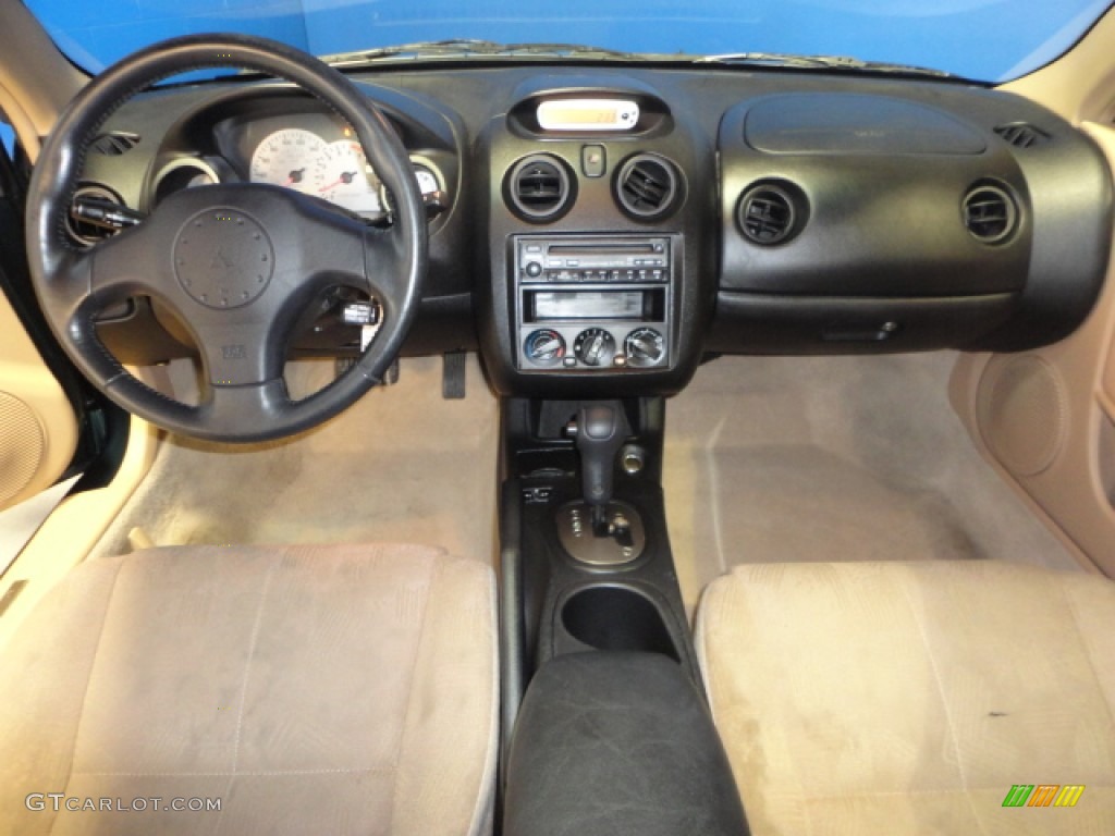 2001 Eclipse GS Coupe - Sherwood Green Pearl / Beige photo #13