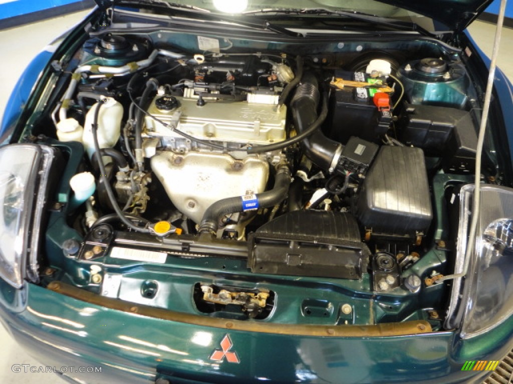 2001 Eclipse GS Coupe - Sherwood Green Pearl / Beige photo #25
