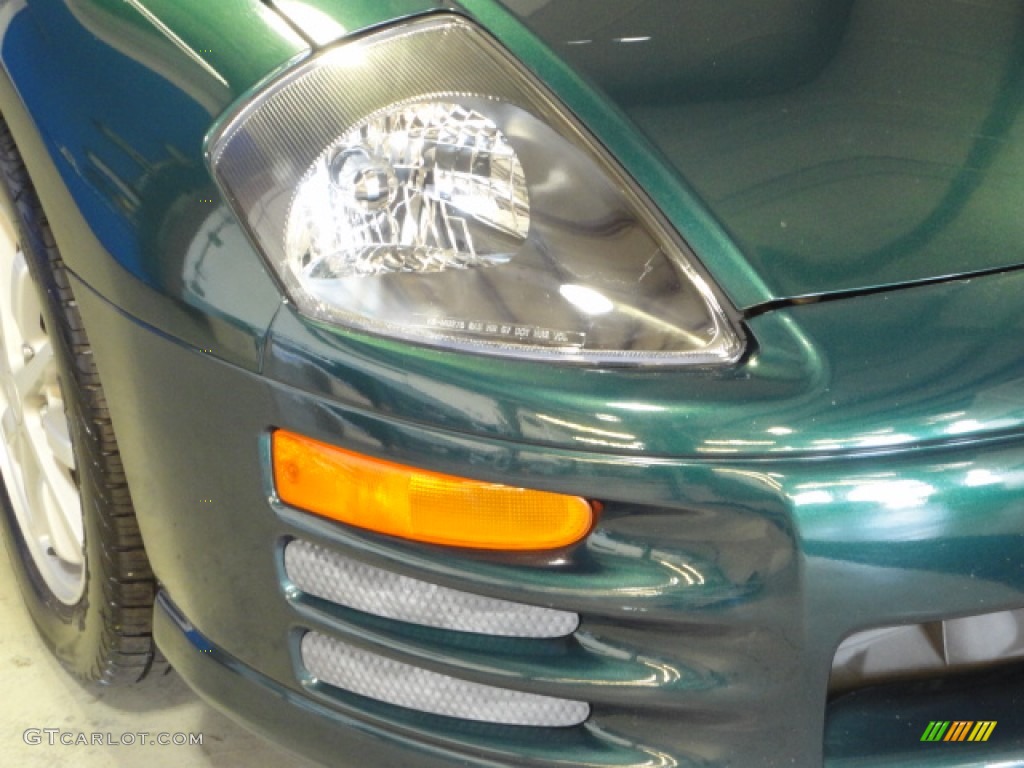 2001 Eclipse GS Coupe - Sherwood Green Pearl / Beige photo #26