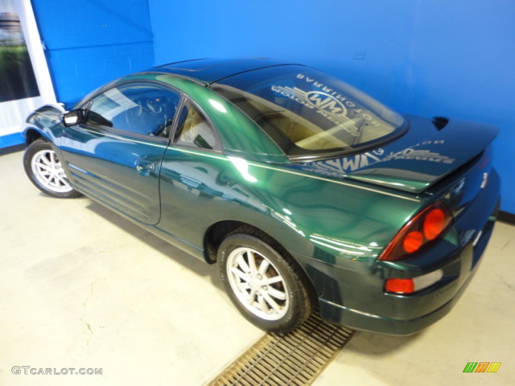 2001 Eclipse GS Coupe - Sherwood Green Pearl / Beige photo #31
