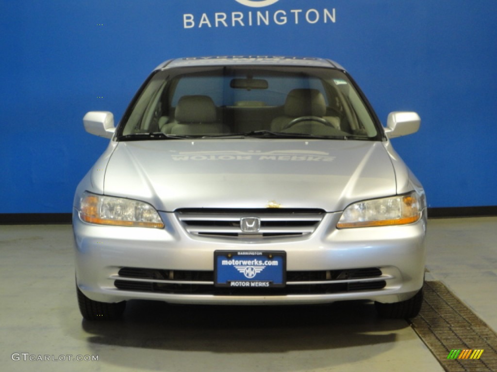 2002 Accord EX V6 Sedan - Satin Silver Metallic / Black photo #2