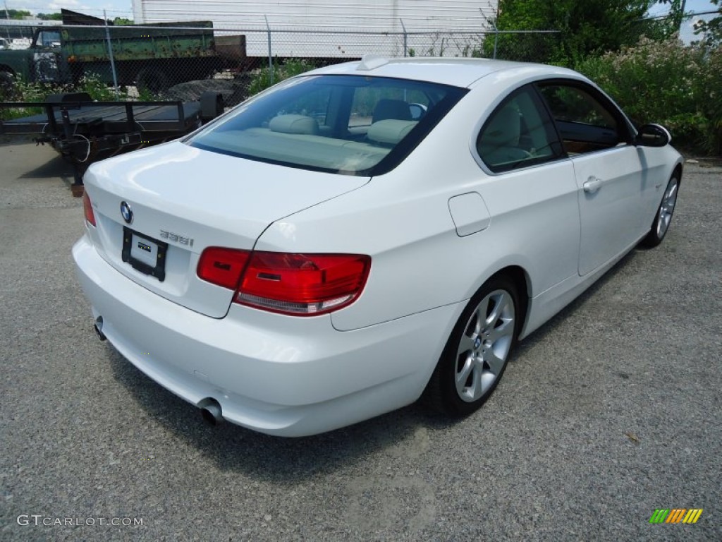 2008 3 Series 335i Coupe - Alpine White / Cream Beige photo #6