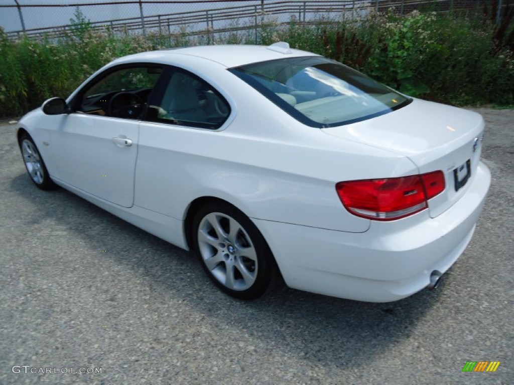 2008 3 Series 335i Coupe - Alpine White / Cream Beige photo #8