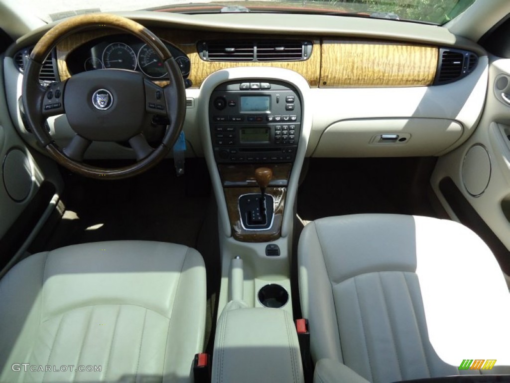 2004 Jaguar X-Type 3.0 Ivory Dashboard Photo #67102413