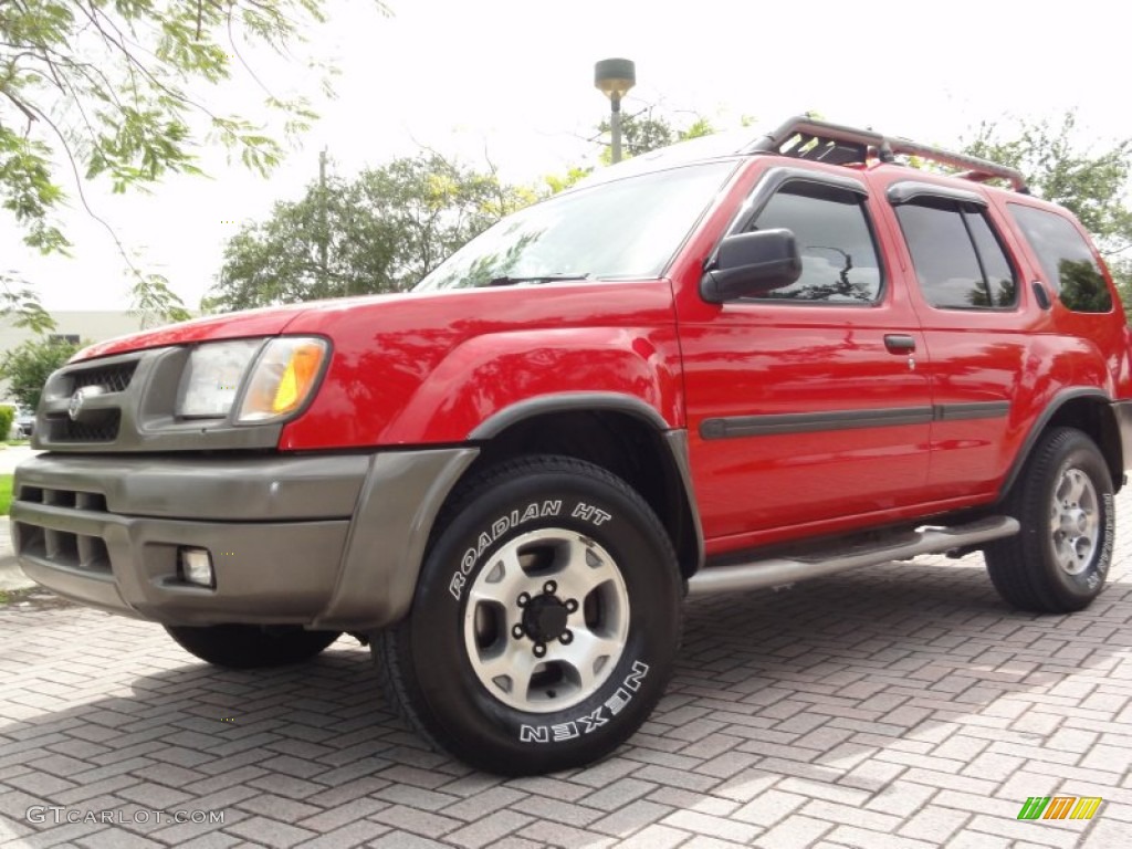 2000 Xterra SE V6 4x4 - Aztec Red / Sage photo #1