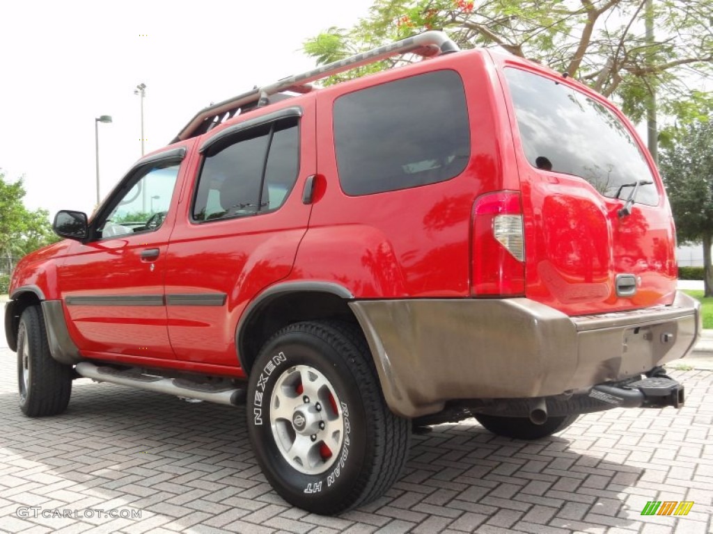 2000 Xterra SE V6 4x4 - Aztec Red / Sage photo #3