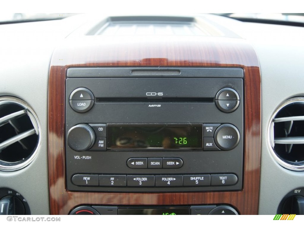 2006 F150 Lariat SuperCrew 4x4 - Dark Toreador Red Metallic / Tan photo #34