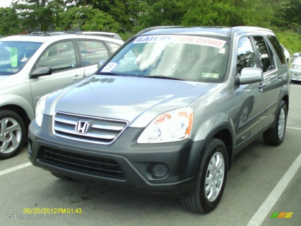 2005 CR-V EX 4WD - Pewter Pearl / Black photo #2
