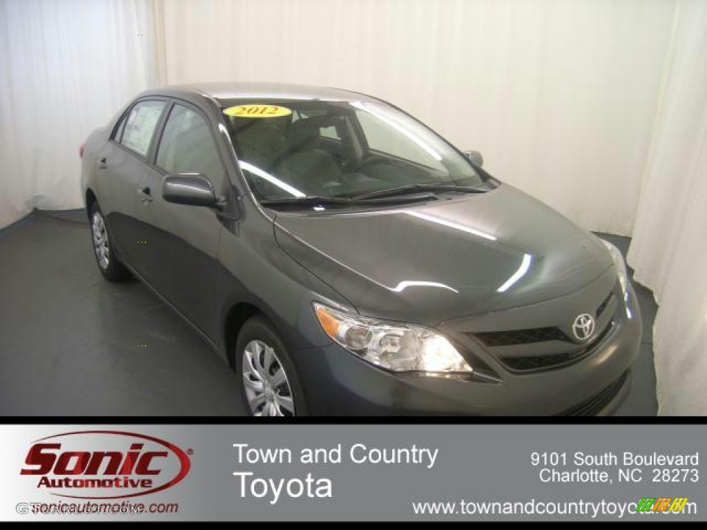 2012 Corolla LE - Magnetic Gray Metallic / Ash photo #1