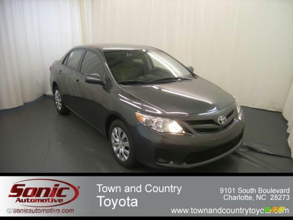 2012 Corolla LE - Magnetic Gray Metallic / Ash photo #1