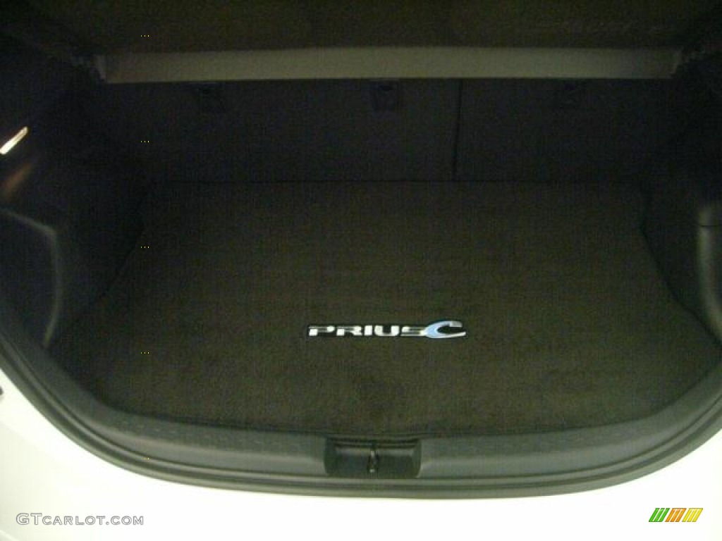 2012 Prius c Hybrid Three - Super White / Light Blue Gray/Black photo #11