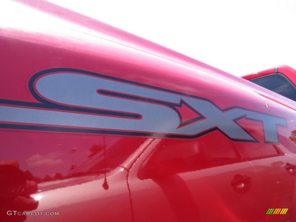 2008 Ram 1500 SXT Quad Cab - Flame Red / Medium Slate Gray photo #4