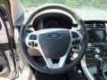 Medium Light Stone 2013 Ford Edge SEL EcoBoost Steering Wheel