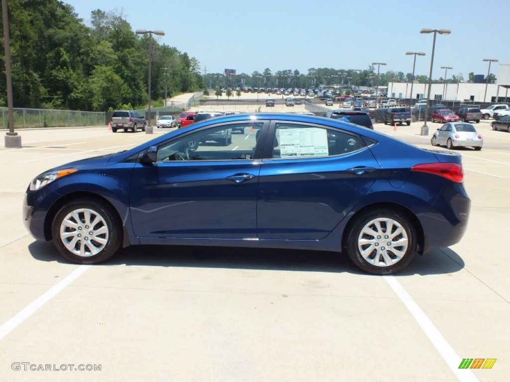 2013 Elantra GLS - Atlantic Blue / Gray photo #8