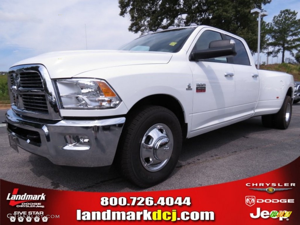 Bright White Dodge Ram 3500 HD