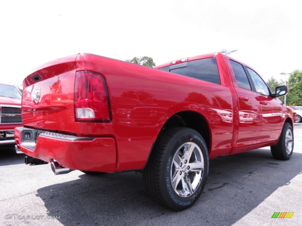 2012 Ram 1500 Sport Quad Cab - Flame Red / Dark Slate Gray photo #3