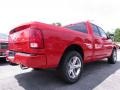2012 Flame Red Dodge Ram 1500 Sport Quad Cab  photo #3