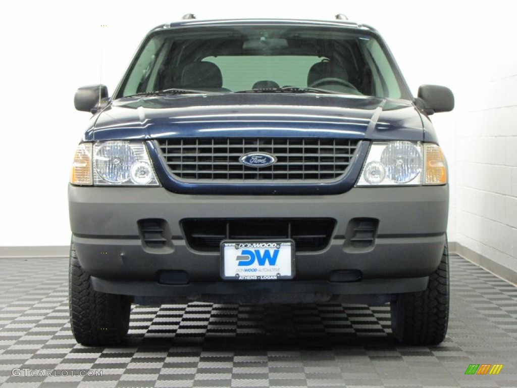 2003 Explorer XLS 4x4 - Medium Wedgewood Blue Metallic / Graphite Grey photo #3