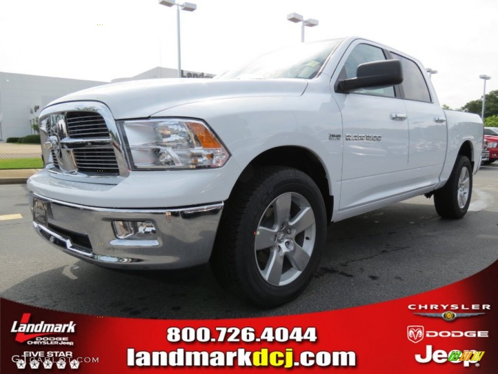 2012 Ram 1500 Big Horn Crew Cab 4x4 - Bright White / Dark Slate Gray/Medium Graystone photo #1