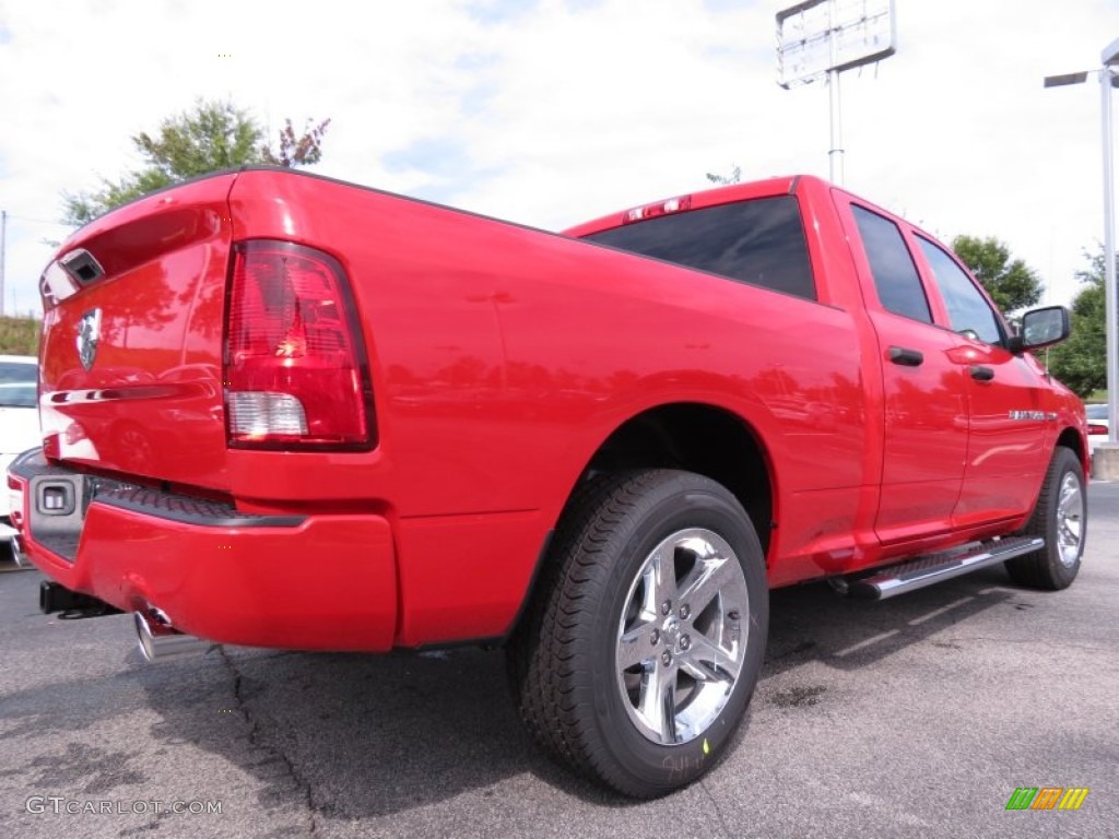 Flame Red 2012 Dodge Ram 1500 Express Quad Cab Exterior Photo #67107578