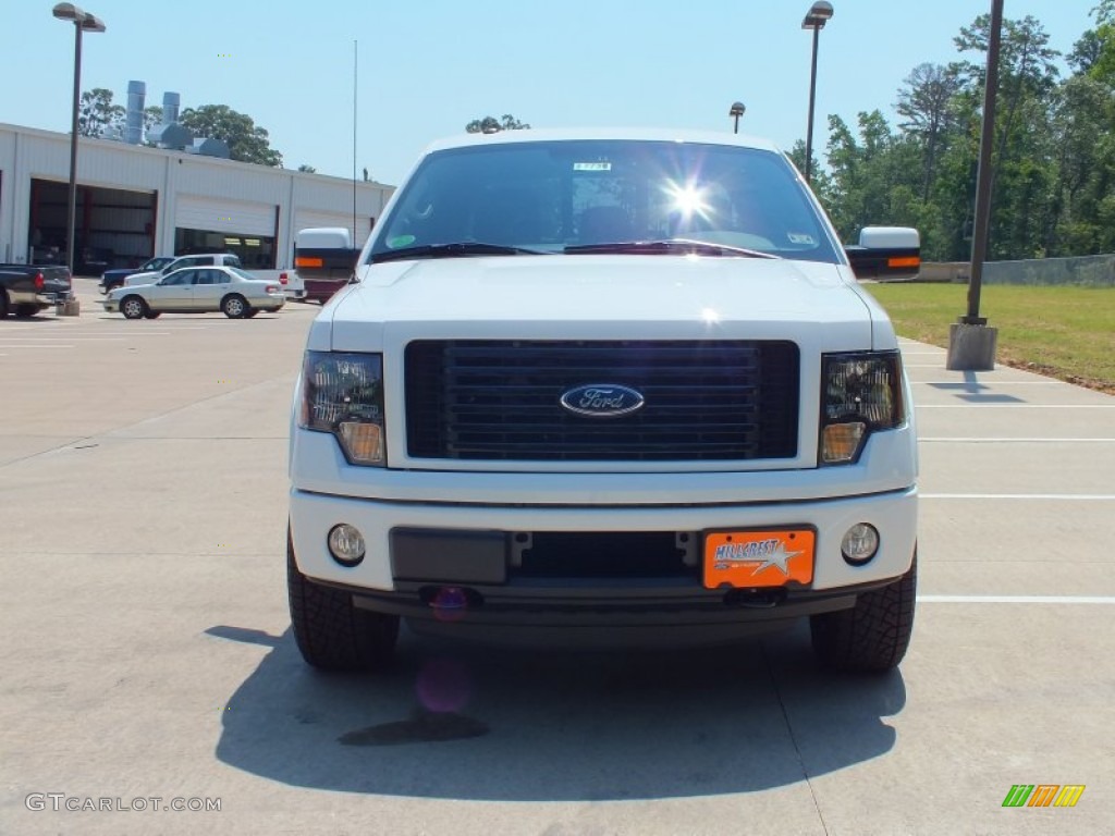 2012 F150 FX4 SuperCrew 4x4 - Oxford White / FX Sport Appearance Black/Red photo #8