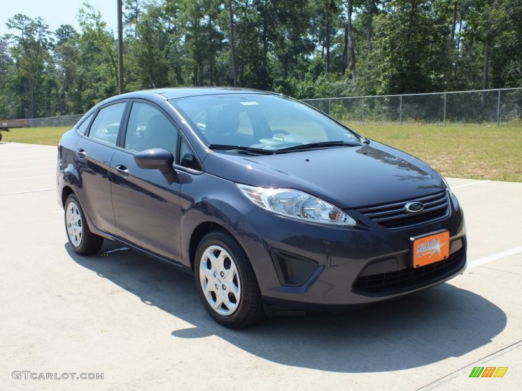 2012 Fiesta S Sedan - Violet Grey Metallic / Light Stone/Charcoal Black photo #1