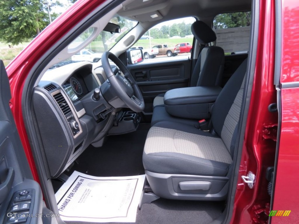 2012 Ram 1500 Express Quad Cab - Deep Cherry Red Crystal Pearl / Dark Slate Gray/Medium Graystone photo #7