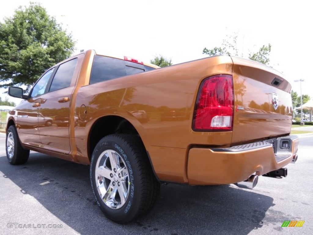 2012 Ram 1500 Sport Crew Cab - Tequila Sunrise Pearl / Dark Slate Gray photo #2