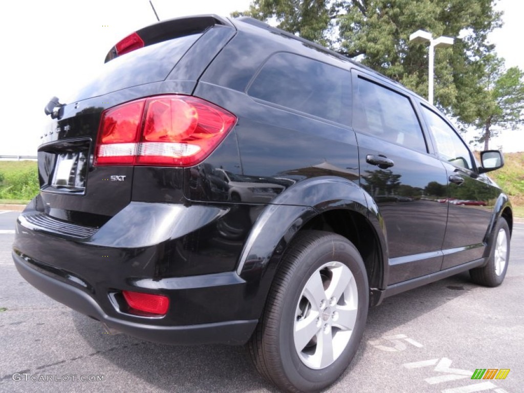 Brilliant Black Crystal Pearl 2012 Dodge Journey SXT Exterior Photo #67108619