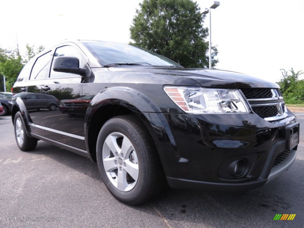 Brilliant Black Crystal Pearl 2012 Dodge Journey SXT Exterior Photo #67108629