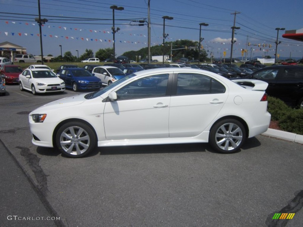 2012 Lancer GT - Wicked White / Black photo #2
