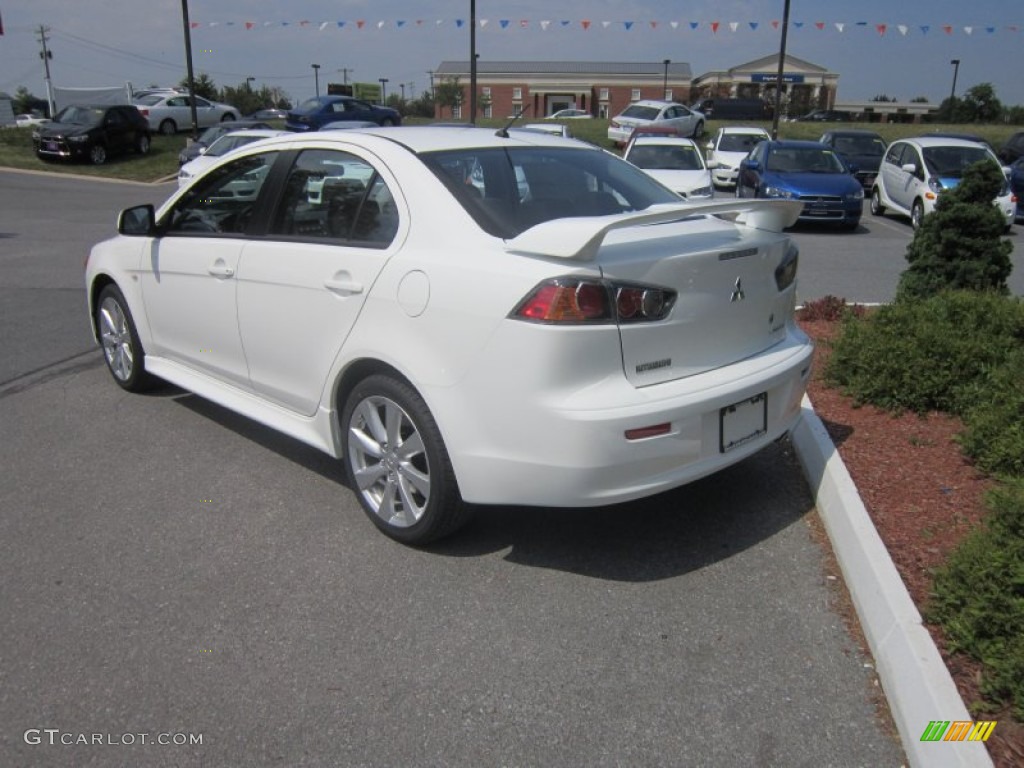 2012 Lancer GT - Wicked White / Black photo #3