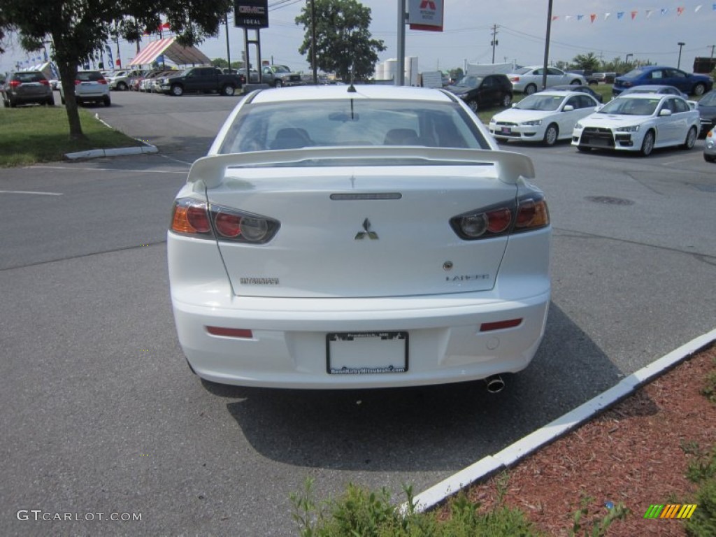 2012 Lancer GT - Wicked White / Black photo #4